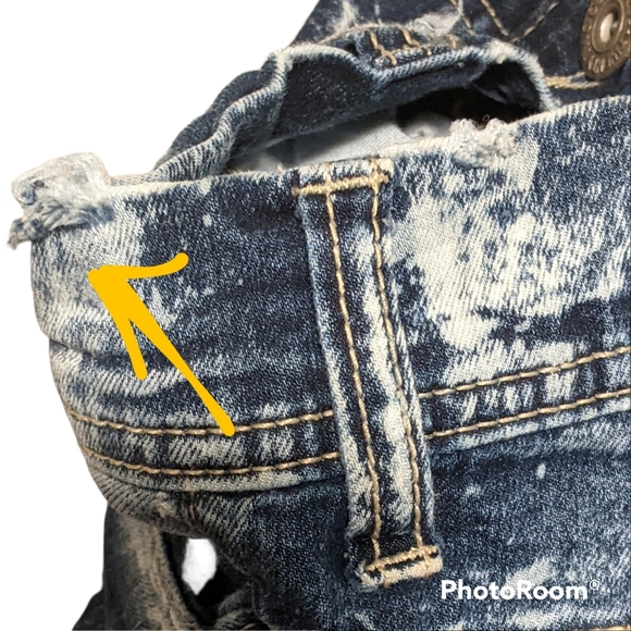 Twenty two oz stone washed distressed destroyed indigo joggers men's 31 * 30 - Picture 9 of 11